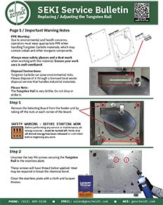 SEKI Slider 3 Adjust-Rplc Tungsten Rail